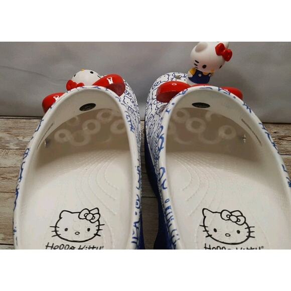 Hello Kitty Siren Crocs 50th Anniversary Womens 8 Chunky Heels Whimsical Funky - Picture 4 of 14